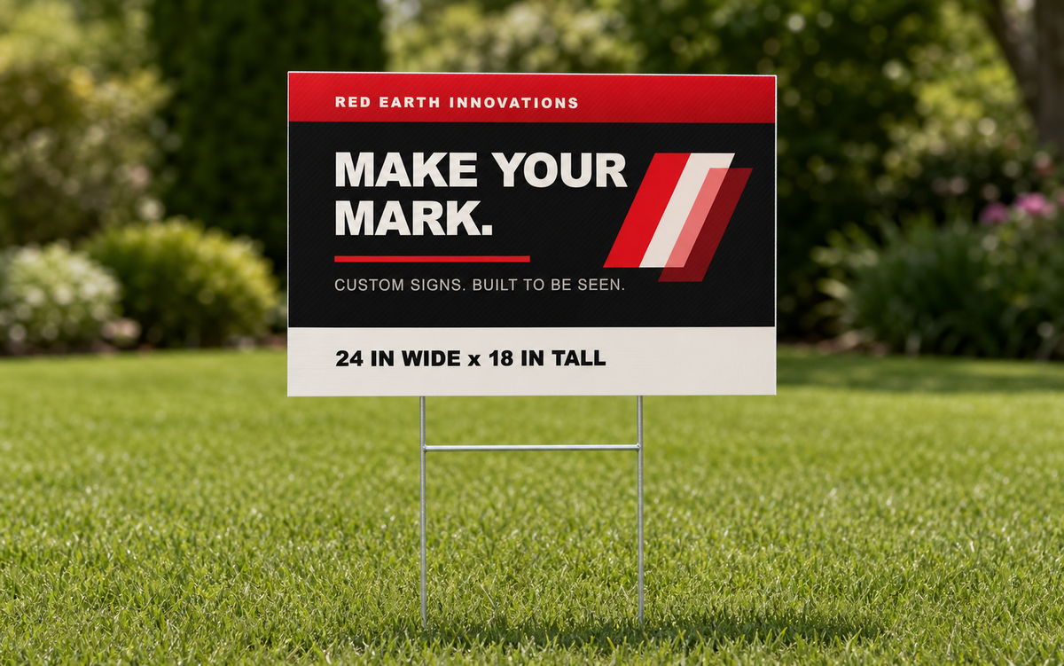 Custom Coroplast Yard Signs - 18 x 24