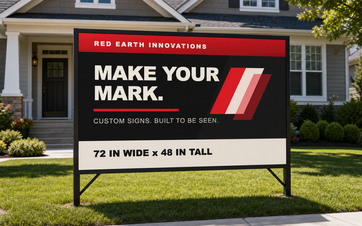 Custom Large Yard Signs - 72 x 48